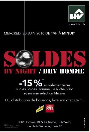 Nuit des Soldes au BHV Tout Pour Les Femmes