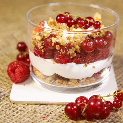 crumble de fruits rouges