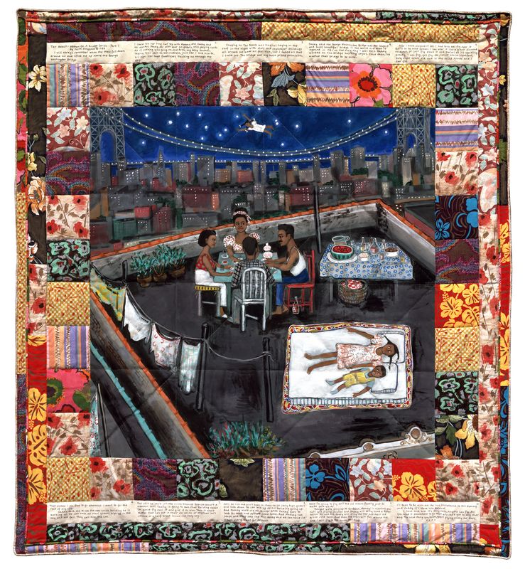 FAITH RINGGOLD : WOMAN ON A BRIDGE #1 OF 5: TAR BEACH, 1988