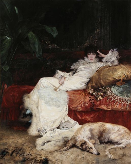 Georges Jules Victor Clairin, Portrait de Sarah Bernhardt, 1876