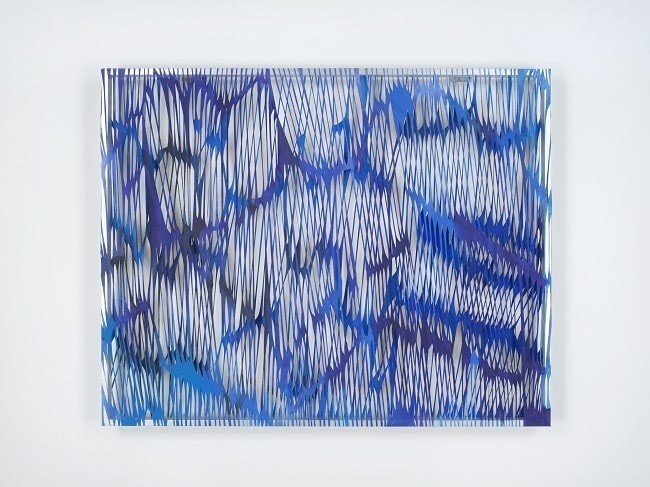 Georgia Russell Sans titre 2022 Acrylique et gouache sur toile 116 x 148 x 9 cm 