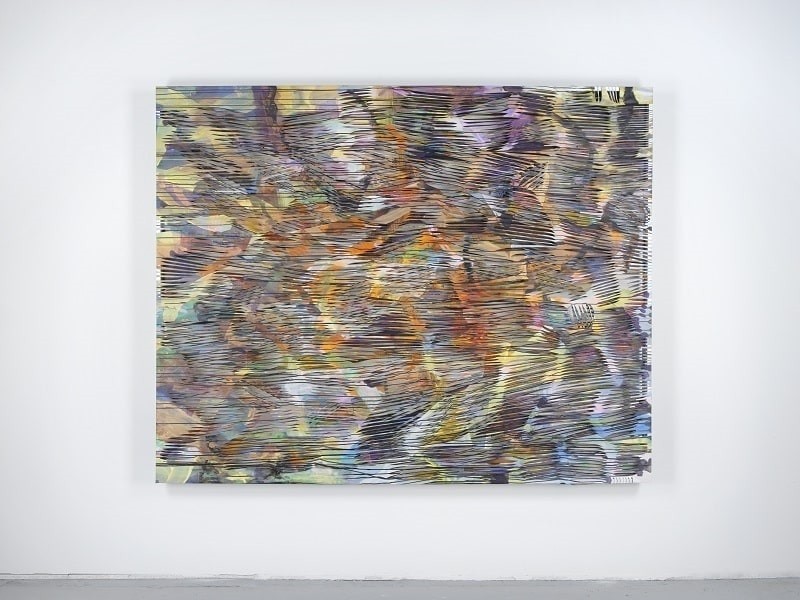 Georgia Russell Sans titre 2022 Acrylique et gouache sur toile 200 x 250 x 14 cm