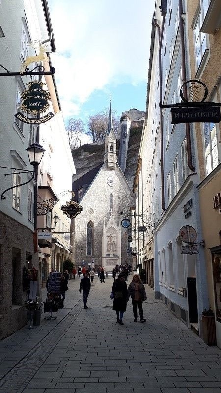 Ruelle du centre de Salzbourg en Autriche