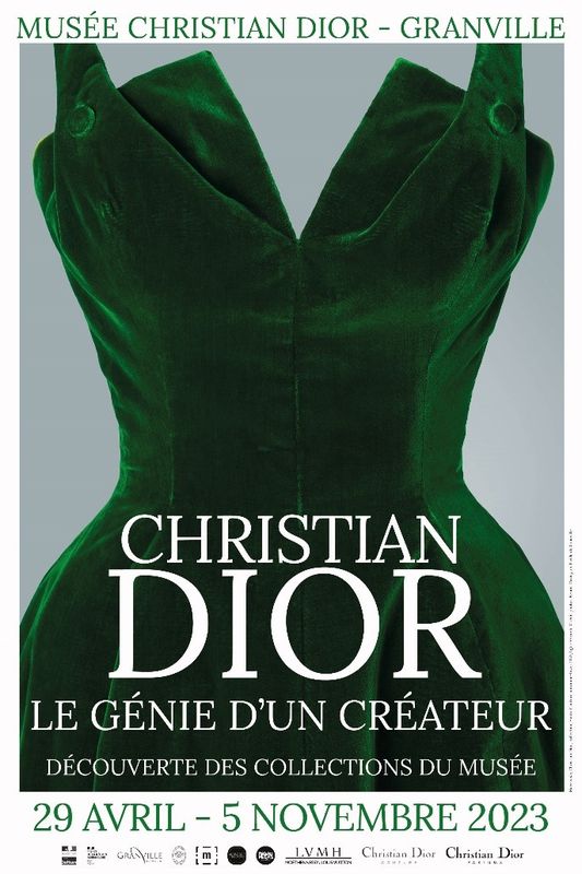 affiche expo Christian Dior, le génie d'un créateur