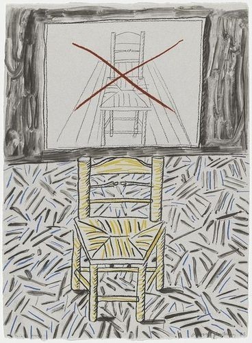 The Perspective Lesson [La leçon de perspective], 1984, David Hockney