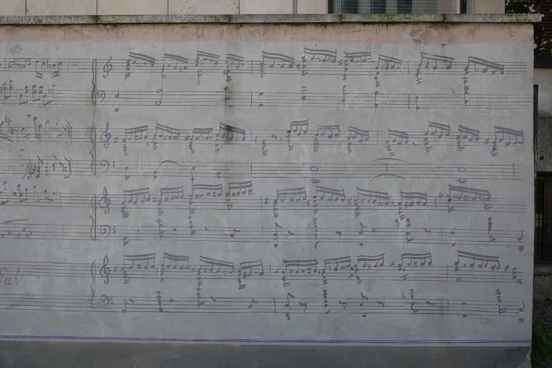 Un mur du Conservatoire de Varsovie