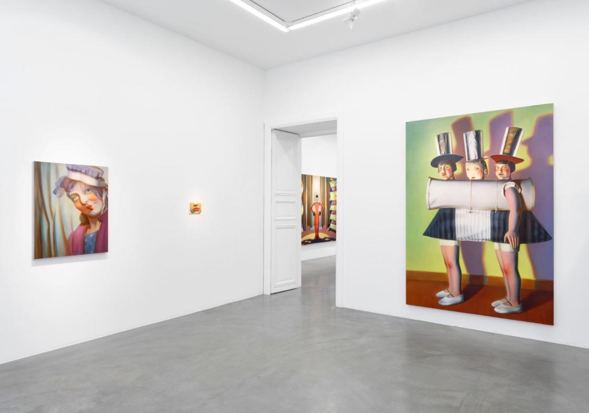 Views of Chen Ke’s exhibition ‘Bauhaus Gal –Theatre’ at Perrotin